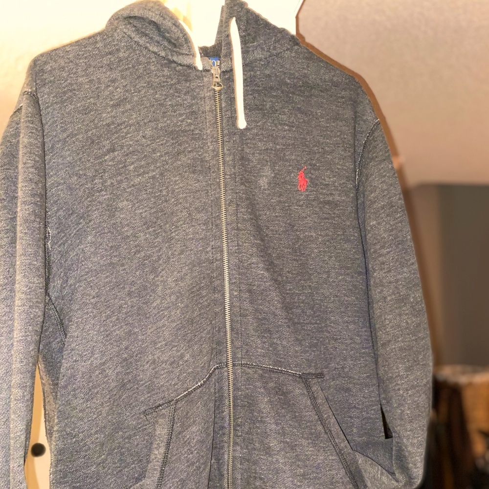 Ralph Lauren hooded sweatshirt.